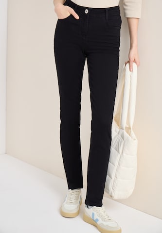 CECIL Slimfit Jeans in Schwarz: Vorderseite
