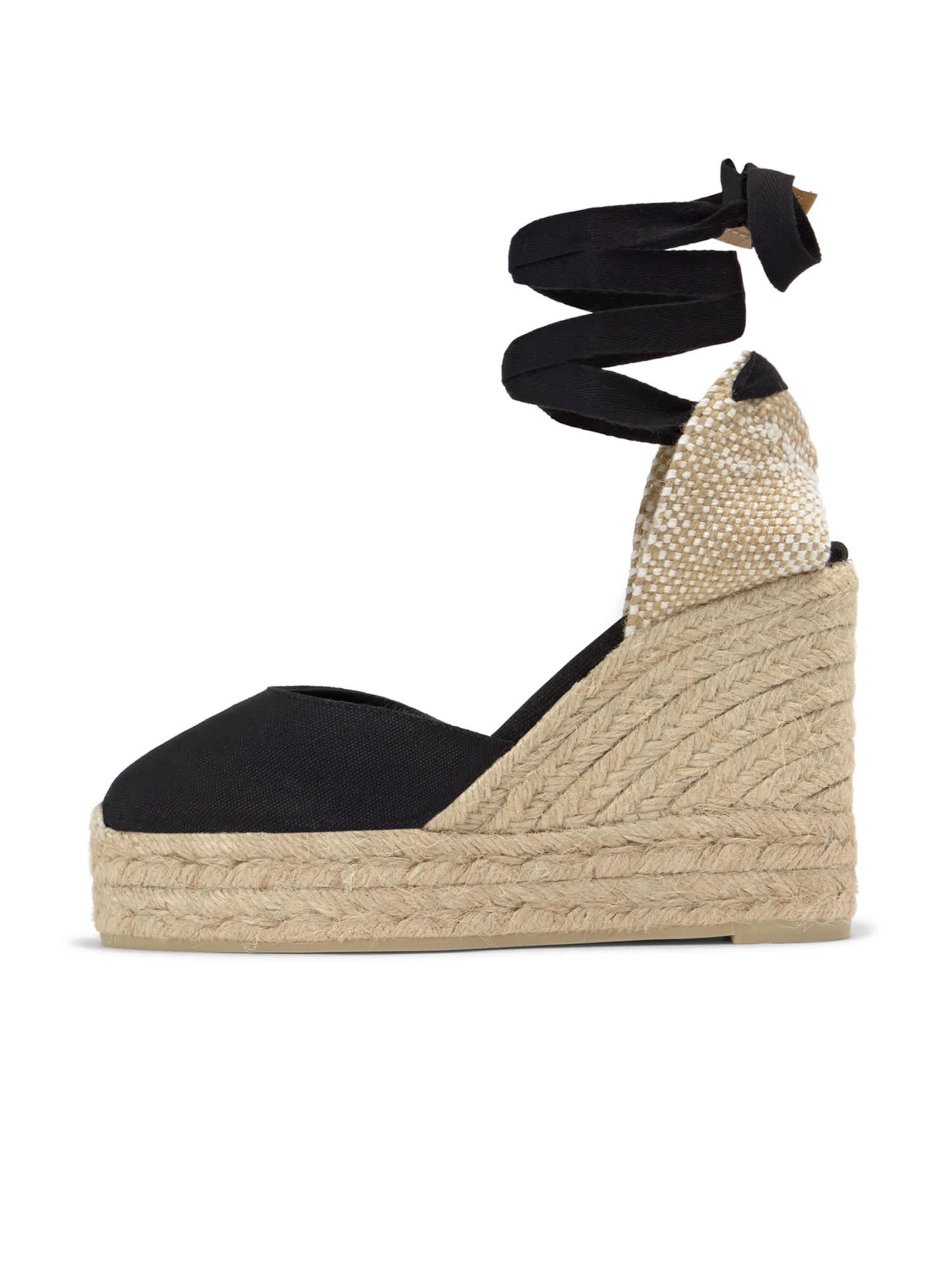 Espadrilles 'CARINA' Castañer en noir : devant