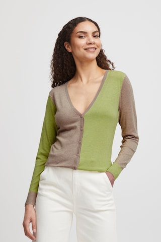 b.young Knit Cardigan 'pimba' in Green: front