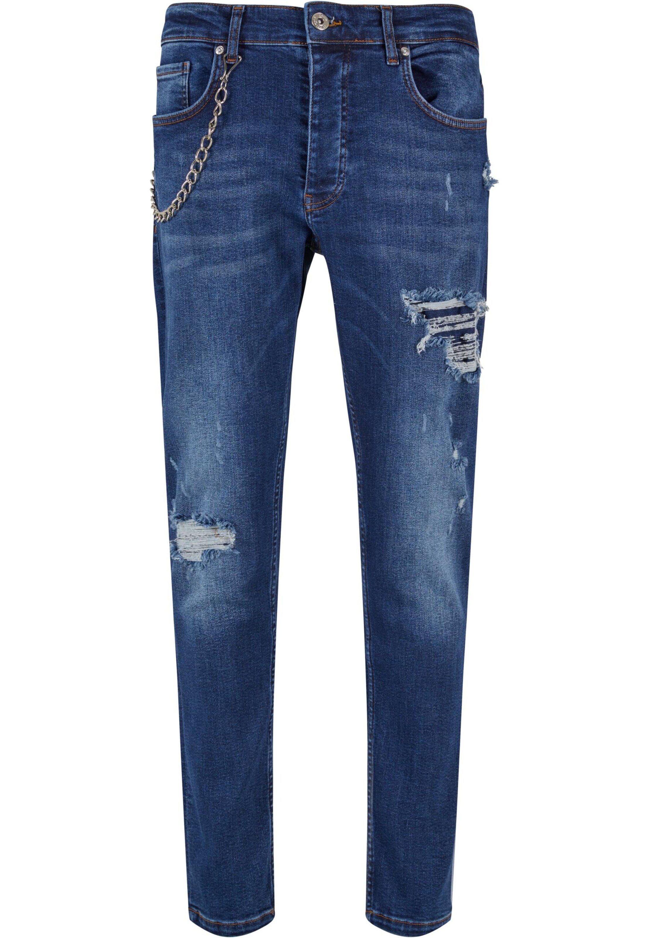 2Y Premium Regular Jeans in Blau: Vorderseite