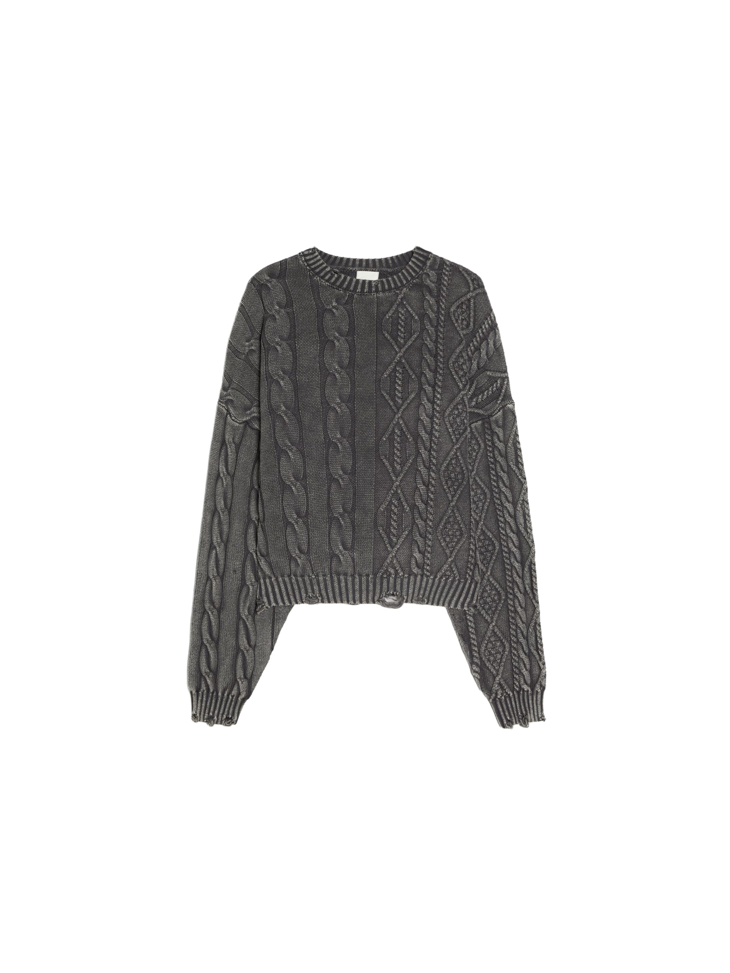 Bershka Sweater in Grey: front