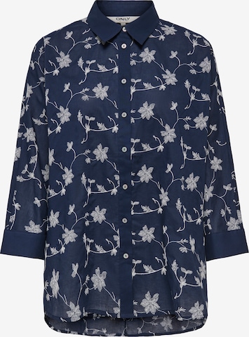 Chemisier 'ONLNew Lina Grace' ONLY en bleu : devant
