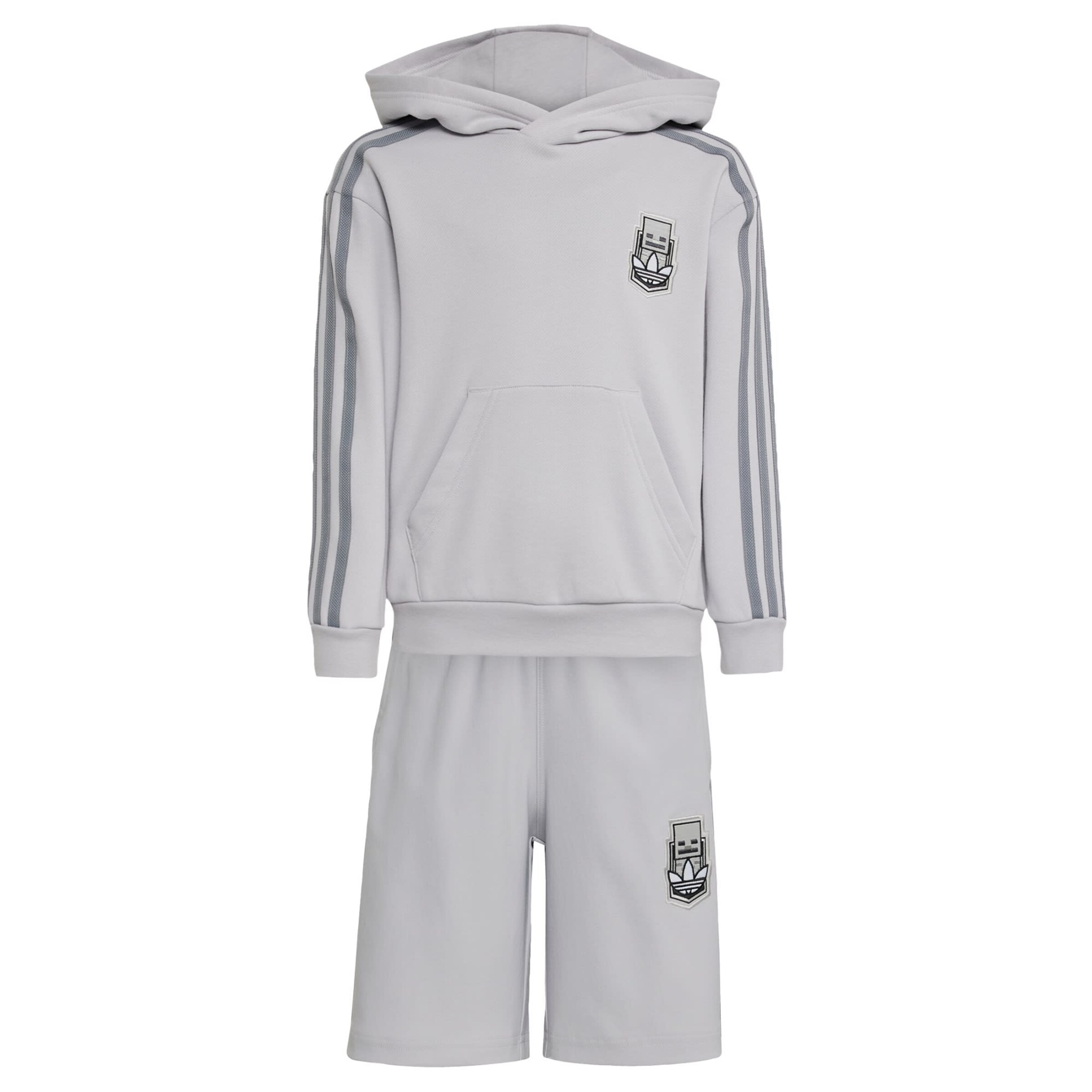 ADIDAS ORIGINALS - Conjunto 'Adidas x Minecraft' en gris: frente