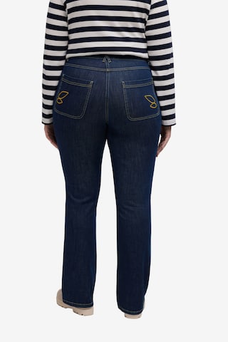 Ulla Popken Flared Jeans in Blauw