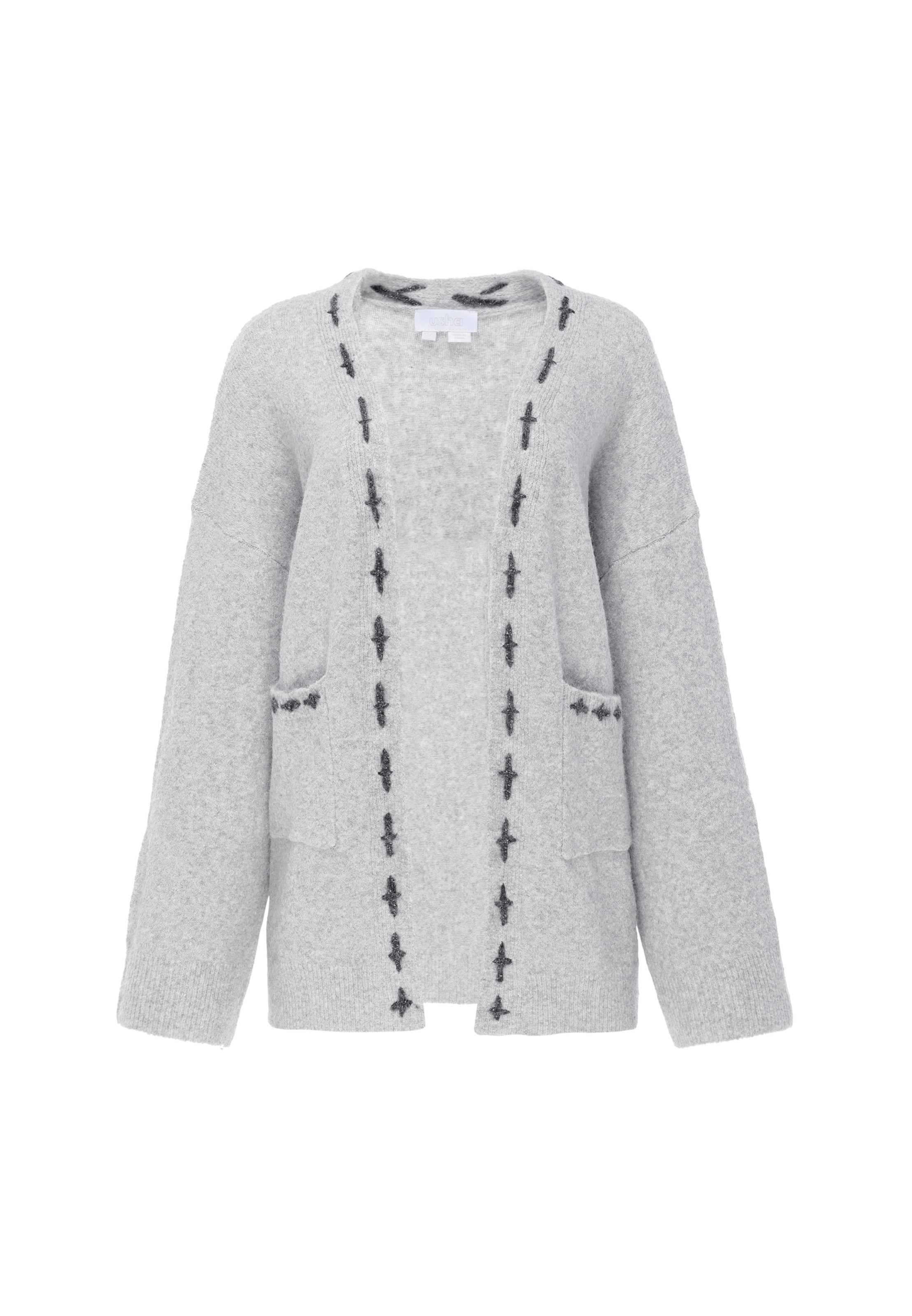 usha WHITE LABEL - Cárdigan en gris: frente