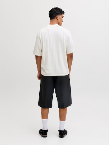 aprel - Pierna ancha Pantalón de pinzas en negro