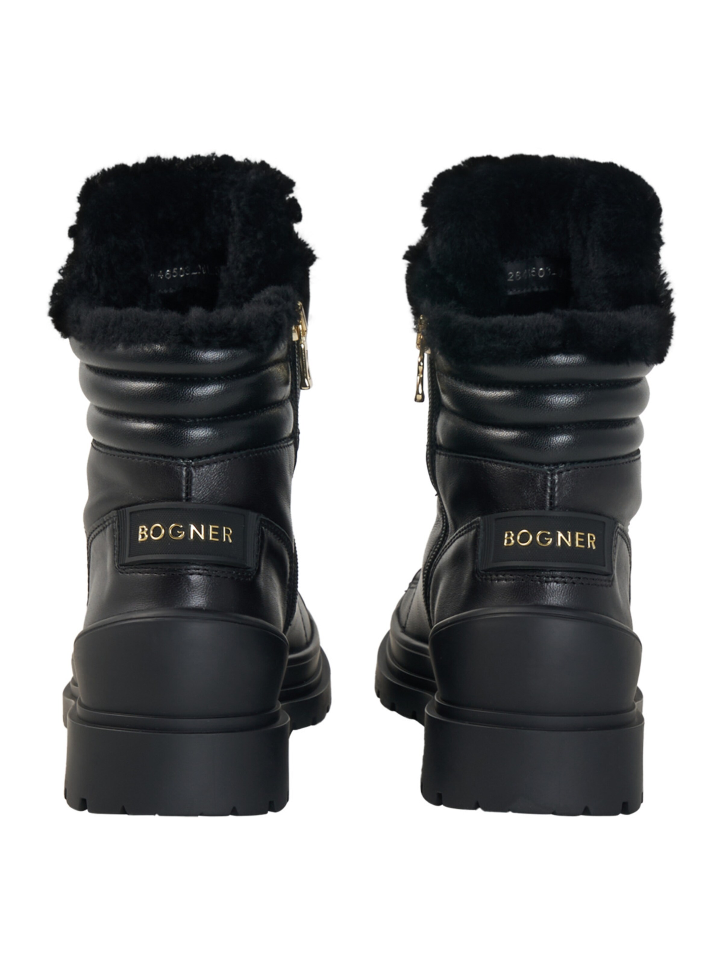 BOGNER Lace-Up Ankle Boots in Black