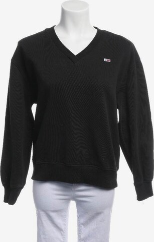 Tommy Jeans Sweatshirt / Sweatjacke XL in Schwarz: predná strana