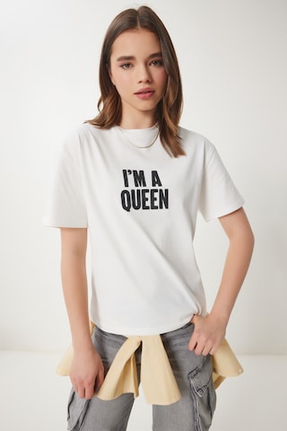 T-shirt Happiness İstanbul en blanc : devant