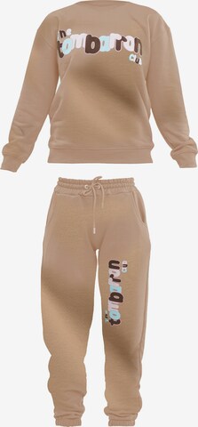 Tom Barron Sweatsuit in Brown: front