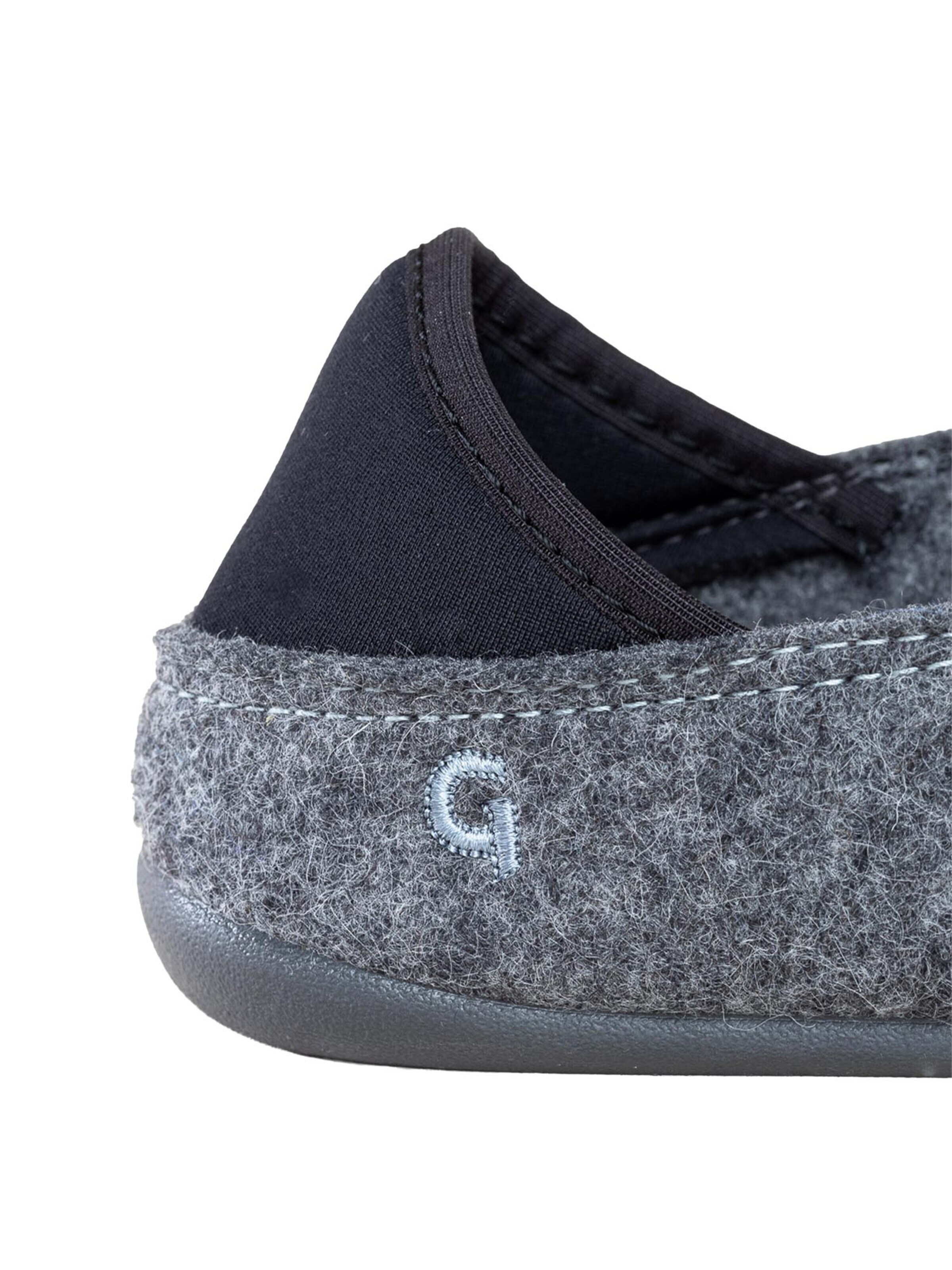 Gottstein Classic Flats 'Wool Slip-On' in Grey