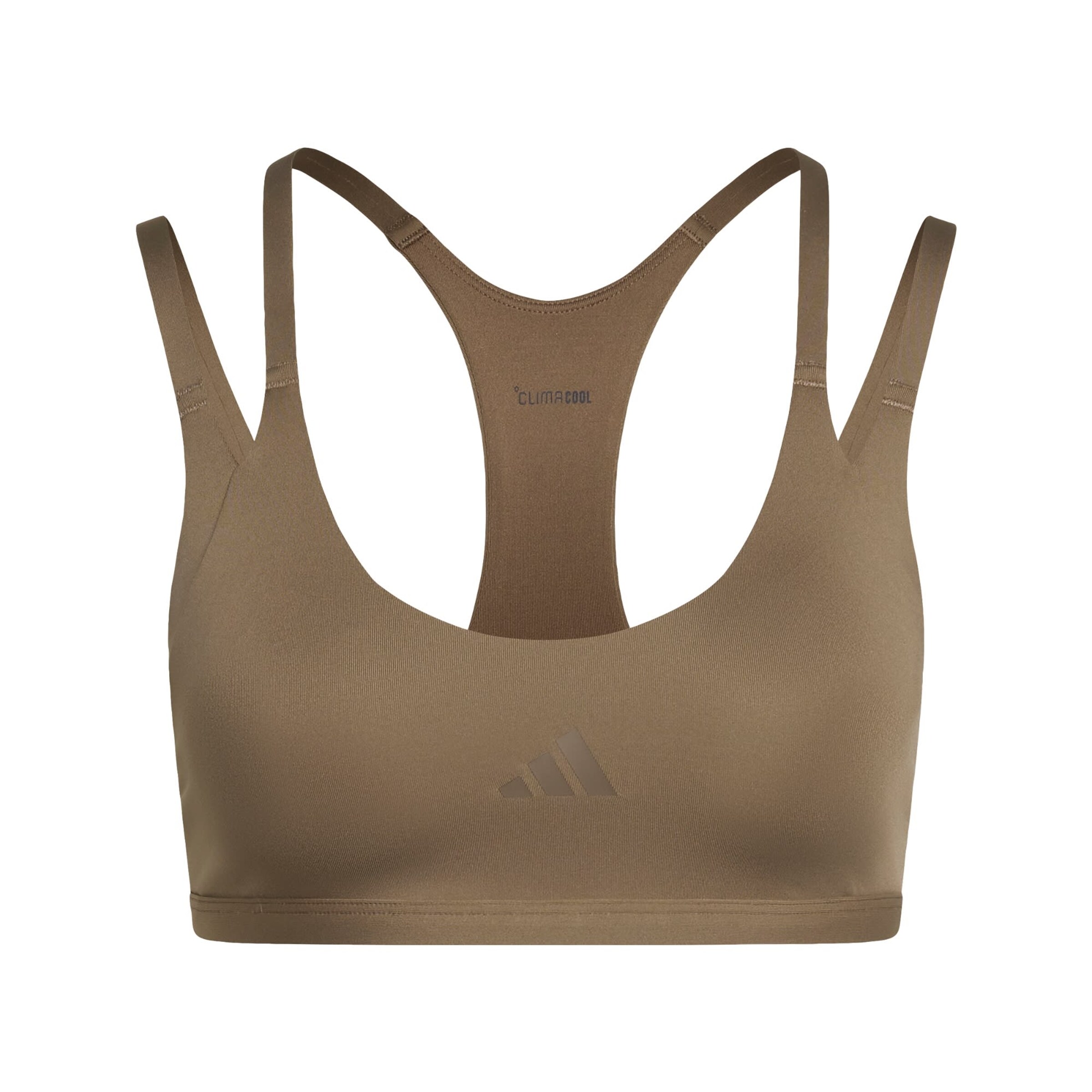 zaļš ADIDAS PERFORMANCE Sporta krūšturis 'Optime Workout': no priekšpuses