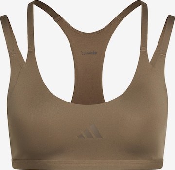ADIDAS PERFORMANCE Sport bh 'Optime Workout' in Groen: voorkant