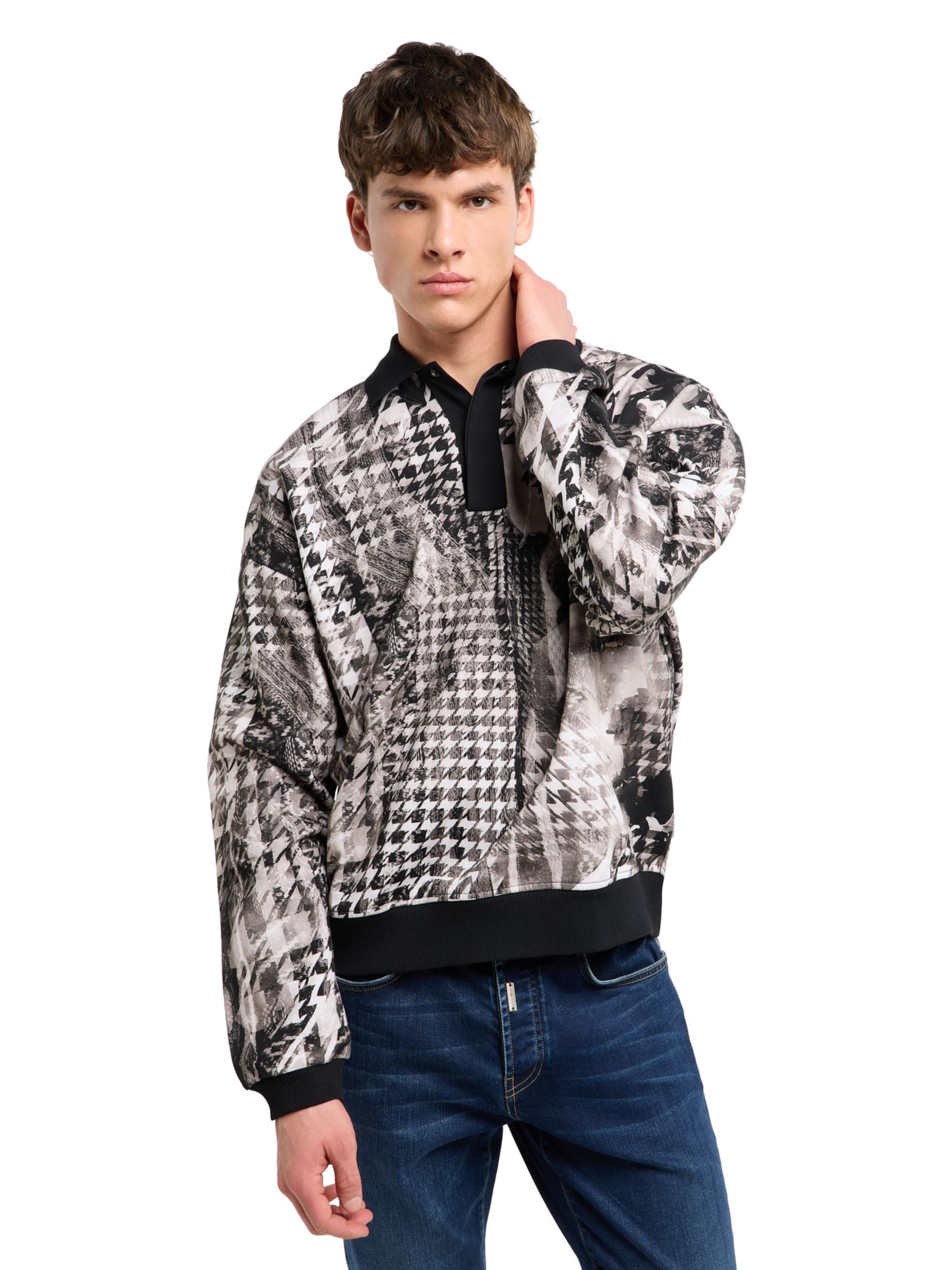Sweat-shirt 'Felder' Carlo Colucci en noir : devant