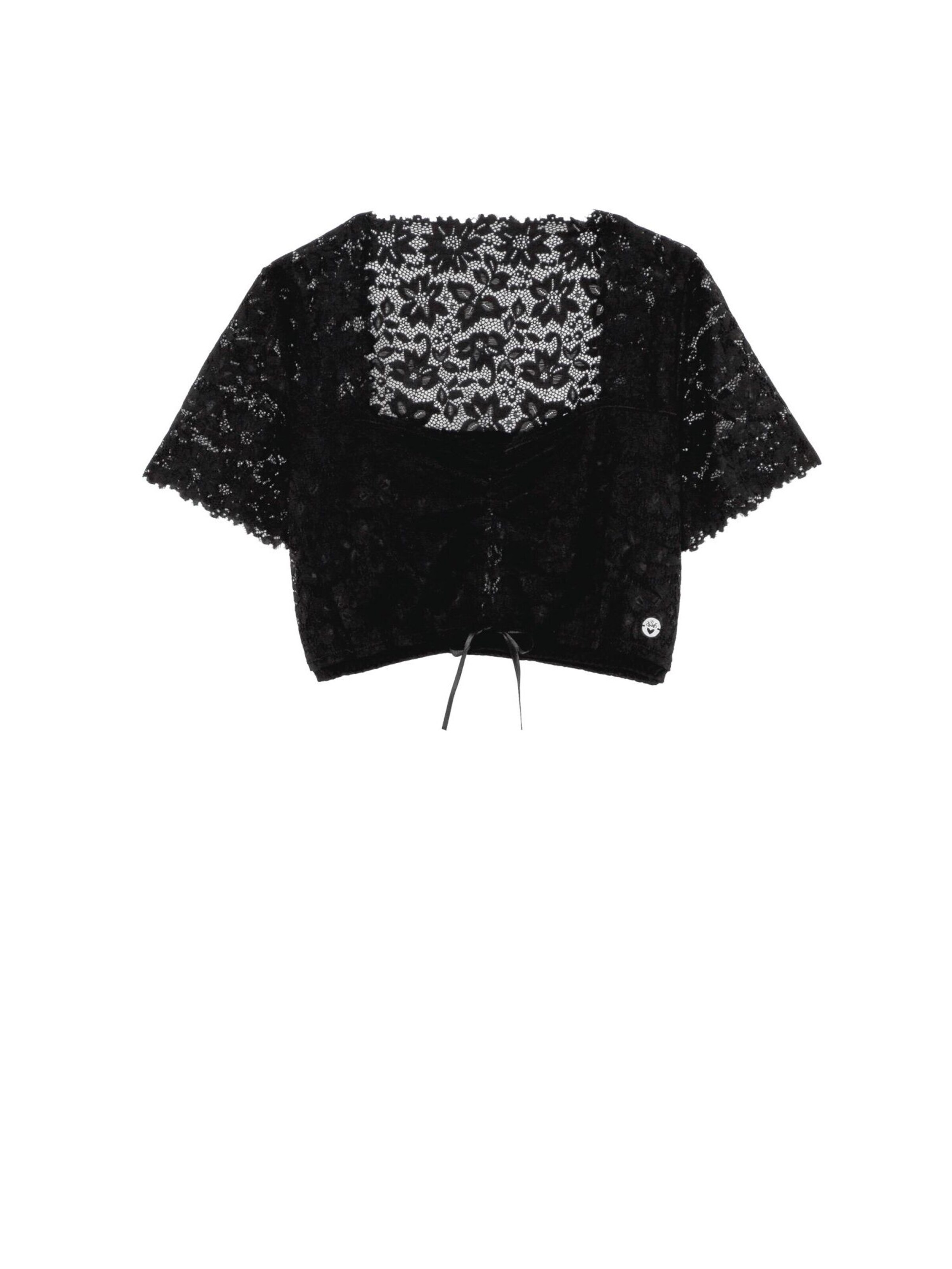 SPIETH & WENSKY Traditional blouse 'Bahamas' in Black: front