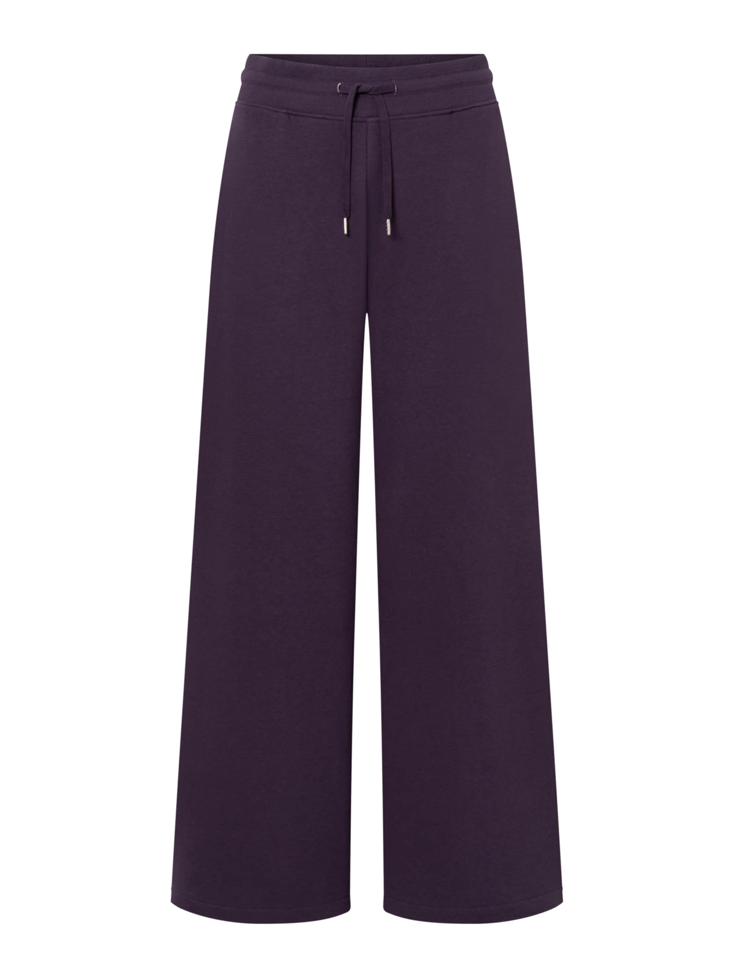 Antargo Wide Leg Hose 'Alba'‌ in Lila: Vorderseite