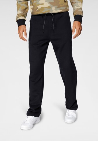 BRUNO BANANI Regular Jogginghose in Schwarz: predná strana