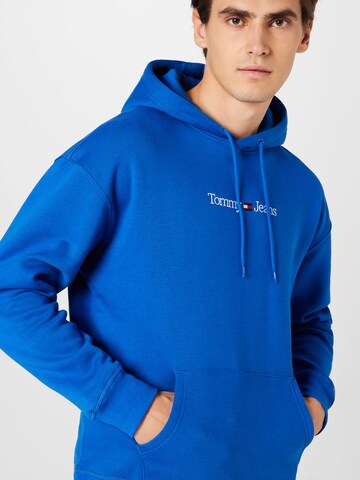 Tommy Jeans Mikina – modrá