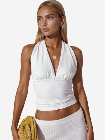 Top di Busem in bianco: frontale
