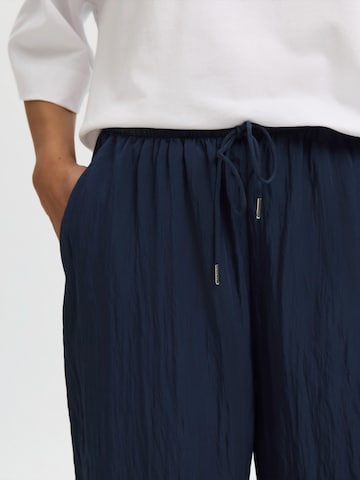 SELECTED Bő szár Nadrág 'SLFIONA' - kék