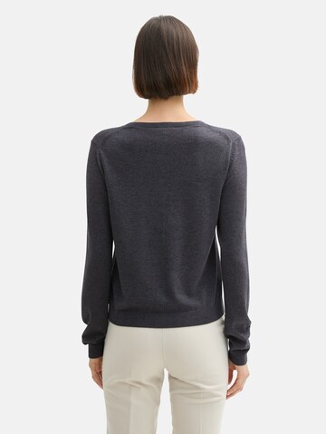 TOM TAILOR Strickjacke in Grau