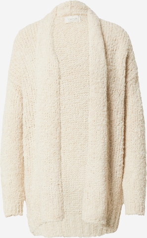 Cartoon Knit cardigan in Beige: front