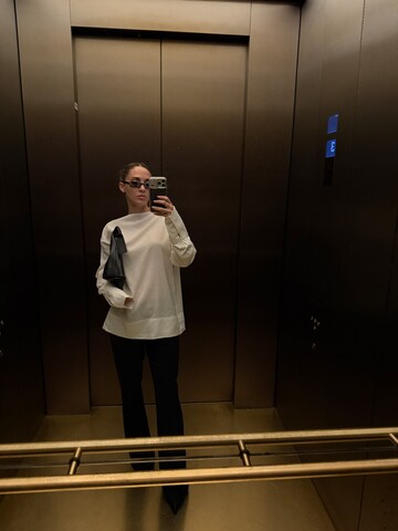 The Base Theory Блуза 'LINEN BLOUSE' в бяло