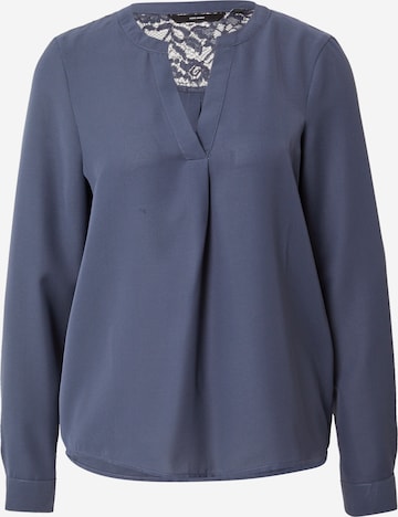 VERO MODA Blouse 'Elisa' in Blauw: voorkant