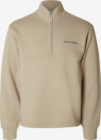 SELECTED HOMME Sweatshirt 'Hankie' i beige: forside