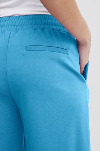 ICHI - Pierna ancha Pantalón plisado 'Kate' en azul