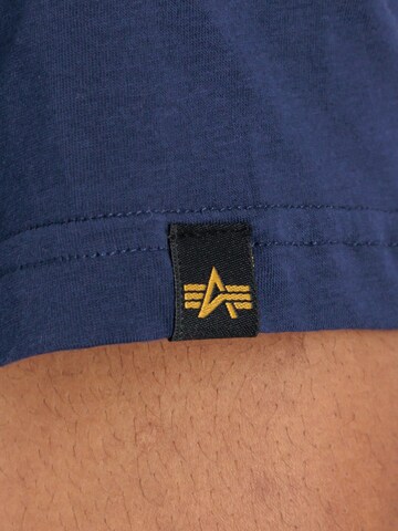 ALPHA INDUSTRIES Shirt in Blue