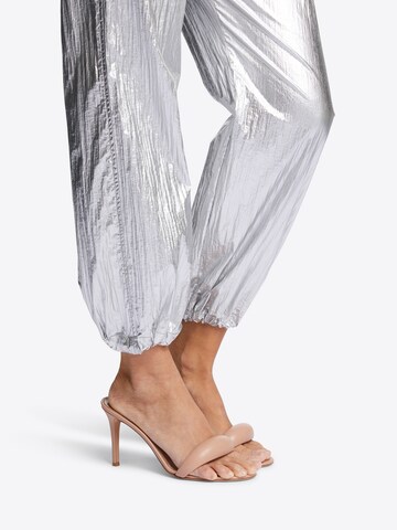 Rich & Royal Tapered Pants in Silver