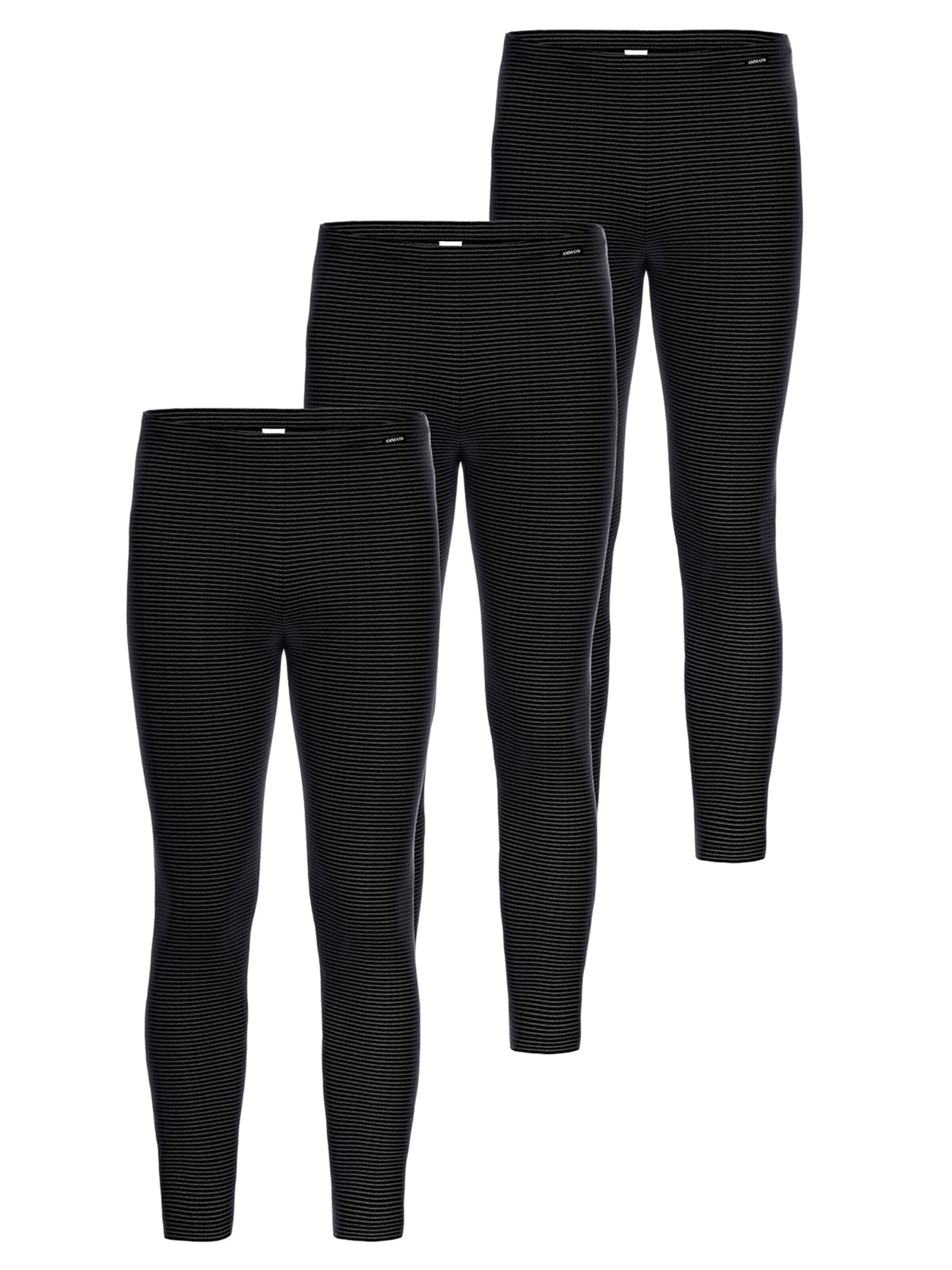 Ammann Long Johns 'Jeans Feinripp' in Grey: front