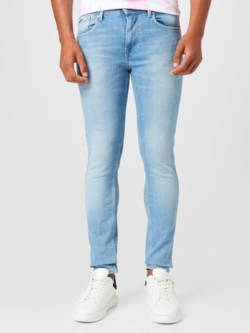 Pepe Jeans - Skinny Calças de ganga 'Finsbury' em azul: frente