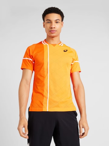 oranžinė ASICS Sportiniai marškinėliai 'MATCH': priekis