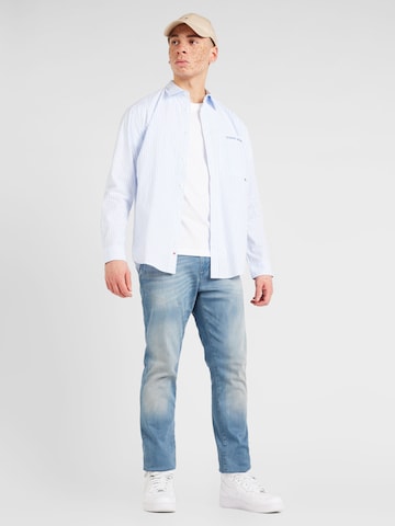 Tommy Jeans Regular fit Button Up Shirt 'Classics' in Blue