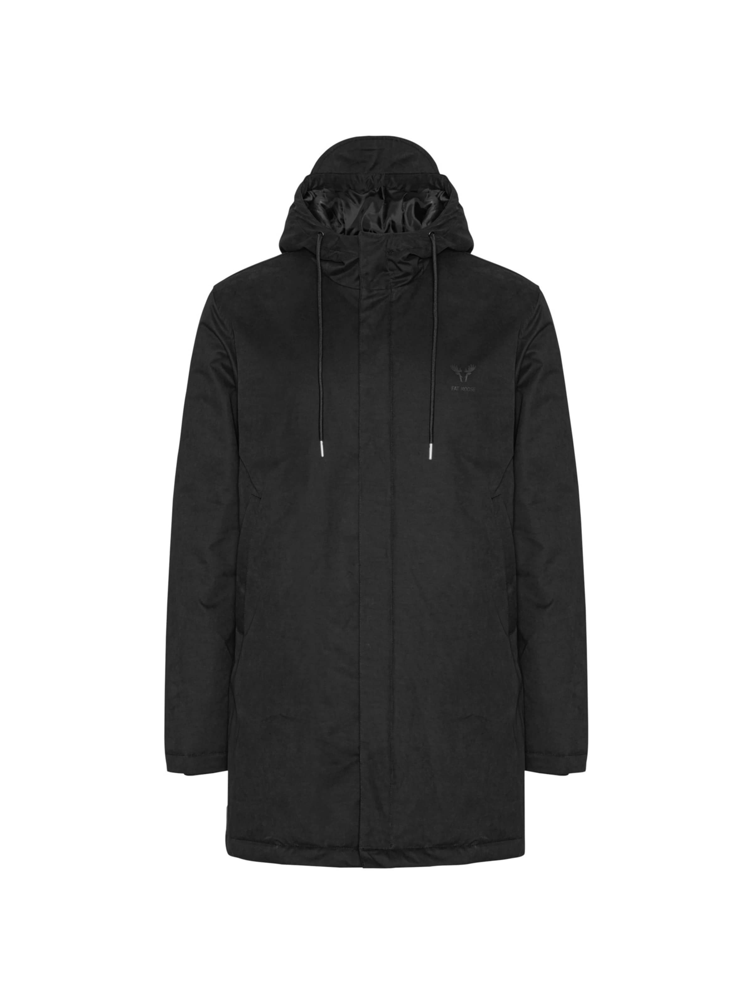 Fat Moose Between-season jacket 'Sailor Long' in Black: front