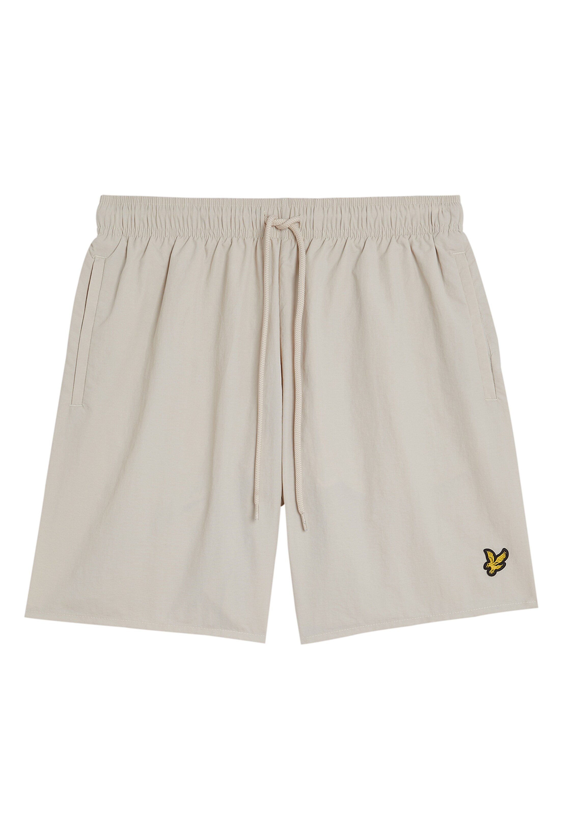 Lyle & Scott Loosefit Badeshorts in Grau: Vorderseite