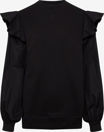 Karl Lagerfeld Sweatshirt in Zwart: voorkant