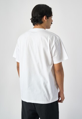 Cleptomanicx T-Shirt 'Tiger Limbs' in Weiß