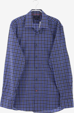 Tommy Hilfiger Tailored Button Up Shirt in L in Blue: front