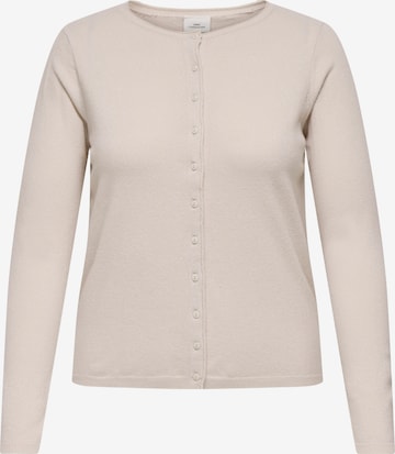 Geacă tricotată 'CARLoyal' de la ONLY Carmakoma pe bej: față