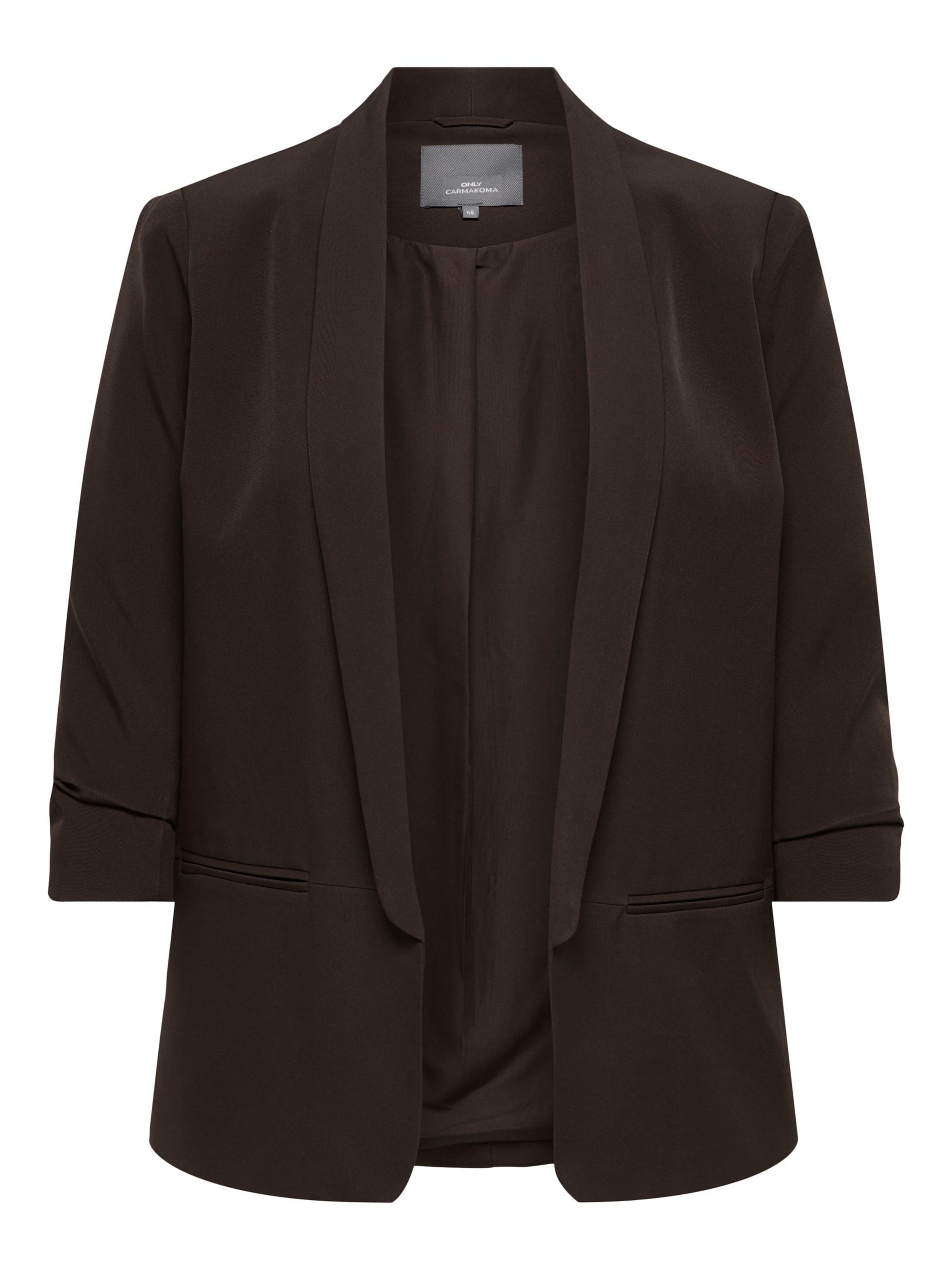 ONLY Carmakoma - Blazer 'CARELLY' en marrón: frente