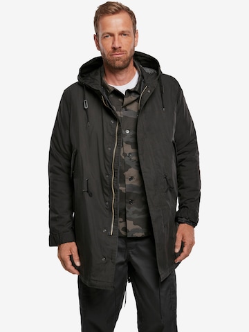 Brandit Between-seasons parka 'M51 US' in Black: front