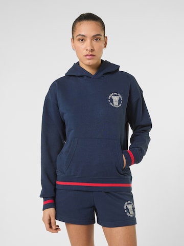 Felpa 'MARLIA relaxed graphic hoodie' di FILA in blu: frontale