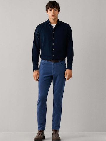 Hackett London Regular Fit Hemd in Blau