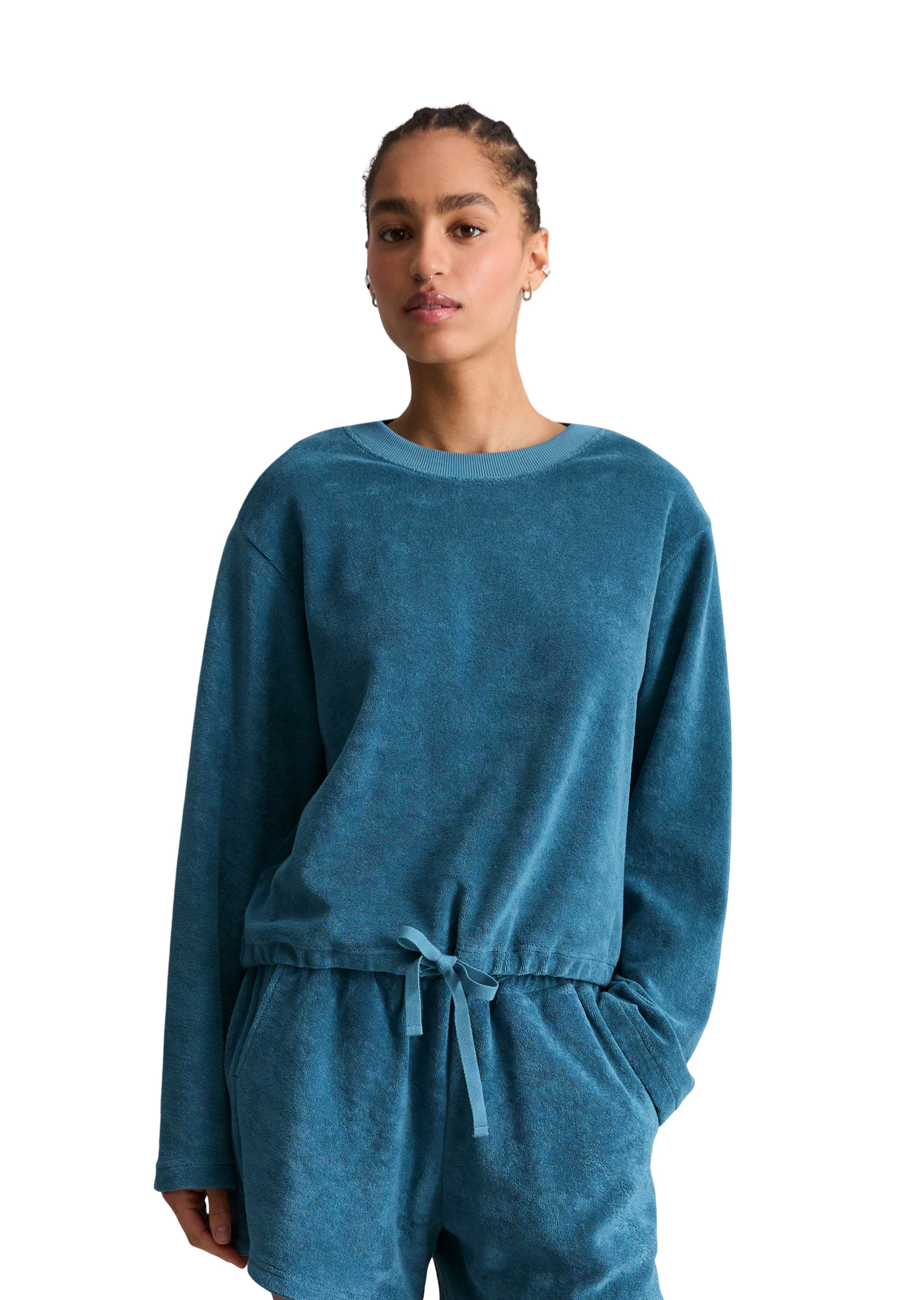 Marc O'Polo DENIM Sweatshirt in Blauw: voorkant