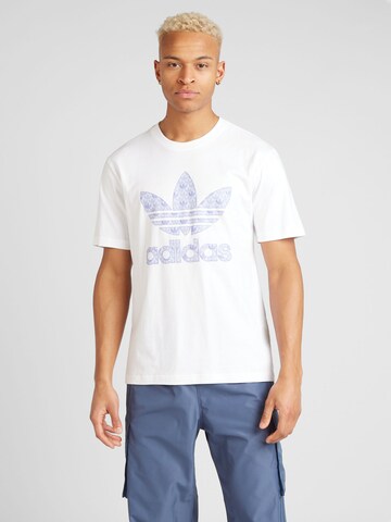 balts ADIDAS ORIGINALS T-Krekls: no priekšpuses