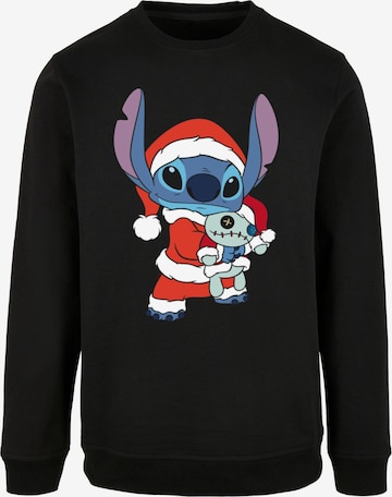 Felpa 'Lilo And Stitch - Christmas' di ABSOLUTE CULT in nero: frontale