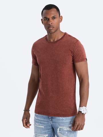 Ombre Shirt 'S1638' in Rood: voorkant